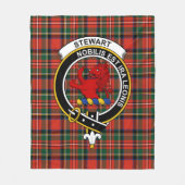 Clan Stewart Royal Modern (Stuart) von Bute Tartan Fleecedecke (Vorderseite)