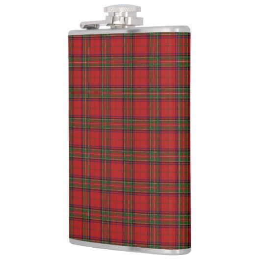 Clan Stewart Royal Scottish Tartan Kariert Pattern Flachmann (Links)