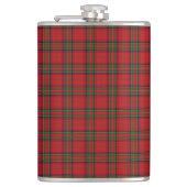 Clan Stewart Royal Scottish Tartan Kariert Pattern Flachmann (Vorderseite)