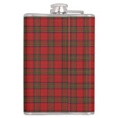 Clan Stewart Royal Scottish Tartan Kariert Pattern Flachmann (Rückseite)