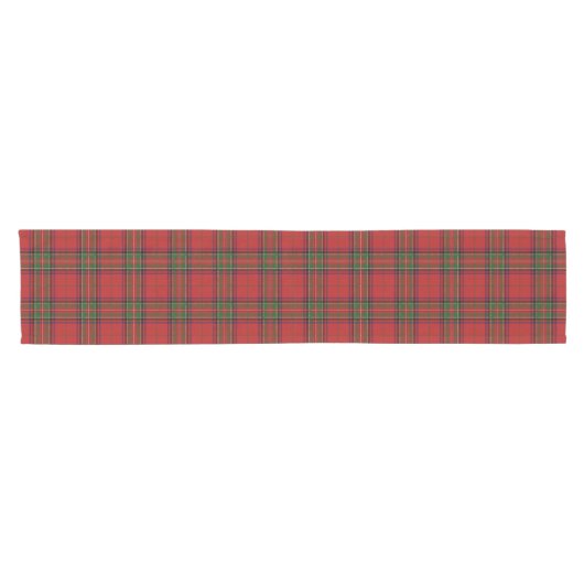 Clan Stewart Royal Scottish Tartan Kariert Pattern Kurzer Tischläufer (Horizontal)