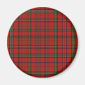 Clan Stewart Royal Scottish Tartan Kariert Pattern Magnet (Vorne)