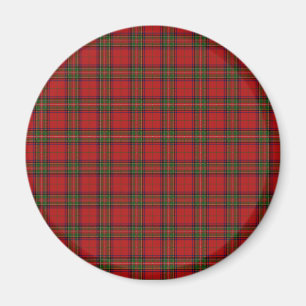 Clan Stewart Royal Scottish Tartan Kariert Pattern Magnet