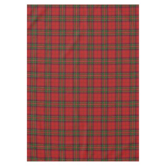 Clan Stewart Royal Scottish Tartan Kariert Pattern Tischdecke (Vorderseite)