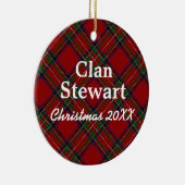 Clan Stewart Scottish Tartan Keramikornament (Rechts)