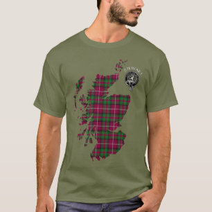 Clan Stewart Stuart Bute Map & Wappen T - Shirt