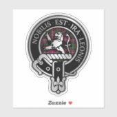 Clan Stewart | Stuart Bute Wappen & Tartan Stick Aufkleber (Blatt)