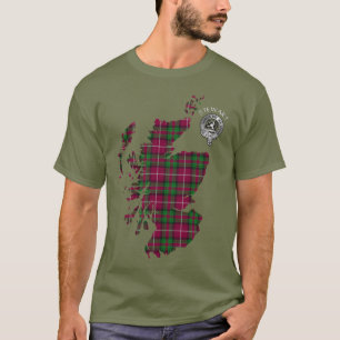 Clan Stewart Stuart of Bute Map & Wappen T-Shirt