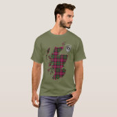 Clan Stewart | Stuart of Bute Map & Wappen T-Shirt (Vorne ganz)