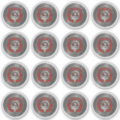 Clan Stewart | Stuart Wappen & Tartan Knot Aufkleber (Vorderseite)