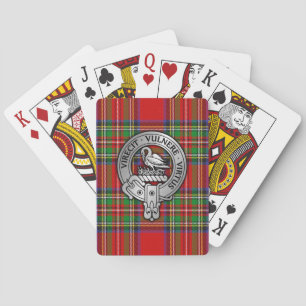 Clan Stewart   Stuart Wappen & Tartan Spielkarten