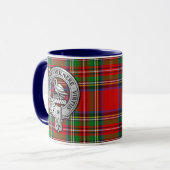 Clan Stewart | Stuart Wappen & Tartan Tasse (Vorderseite Links)
