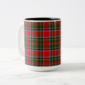 Clan Stewart Tartan Coffee Tasse (Vorderseite Links)