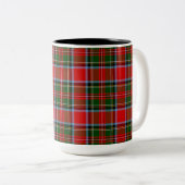 Clan Stewart Tartan Coffee Tasse (VorderseiteRechts)