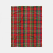 Clan Stewart Tartan Kariert Fleecedecke (Vorderseite)