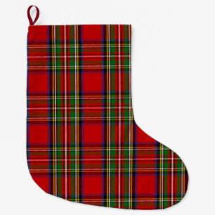 Clan Stewart Tartan Kariert Großer Weihnachtsstrumpf