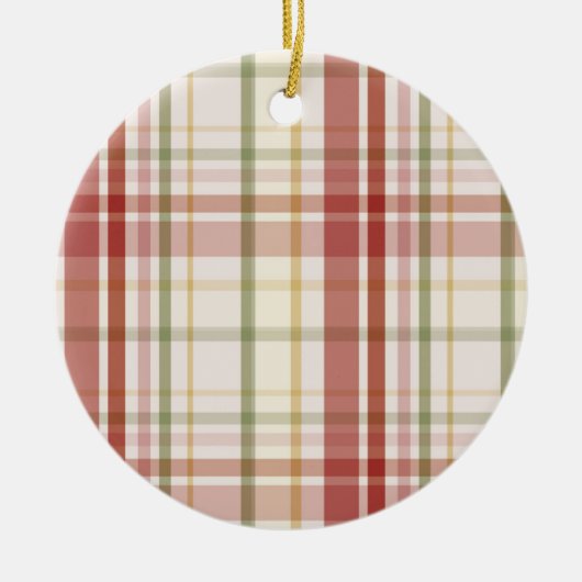 Clan Stewart Tartan Keramik Ornament (Vorne)
