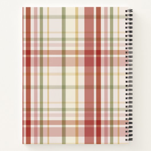 Clan Stewart Tartan Notizblock (Rückseite)