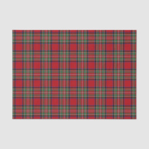 Clan Stewart Tartan Red Green Blue Karo Kariert Seidenpapier