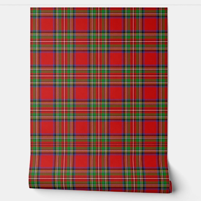 Clan Stewart Tartan Tapete (Abrollen)