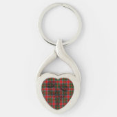 Clan Stewart Tartan und Scottish Thistle Keyring Schlüsselanhänger (Vorderseite)