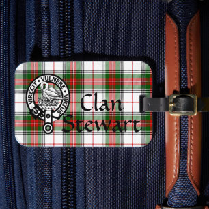 Clan Stewart Tartan Wappen Gepäck Tag Gepäckanhänger