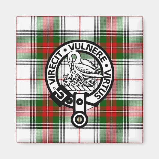 Clan Stewart Tartan Wappen Magnet (Vorne)