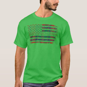 Clan Stewart von Ardshiel Scottish tartan US flagg T-Shirt