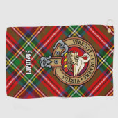 Clan Stewart Wappen Golfhandtuch (Horizontal)