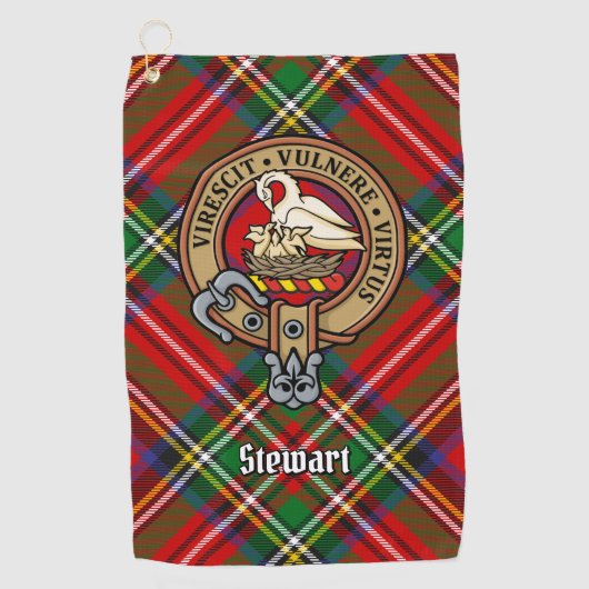 Clan Stewart Wappen Golfhandtuch (Vorderseite)