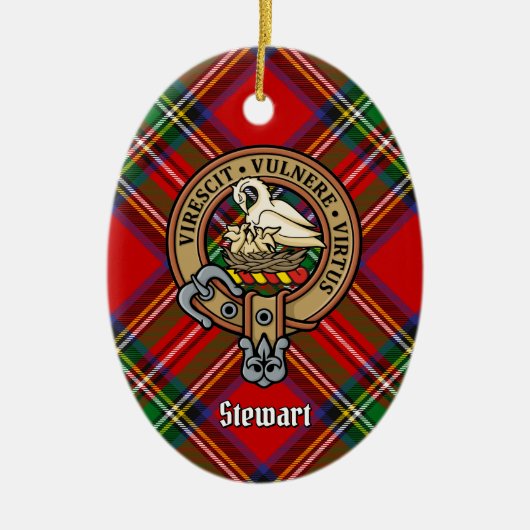 Clan Stewart Wappen Keramik Ornament (Vorne)