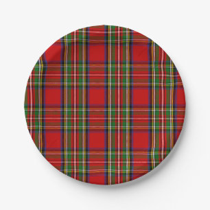 Clan-StewartTartan Pappteller