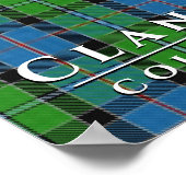 Clan Stirling Colors of Scotland 2 Tartan Kariert Poster (Ecke)