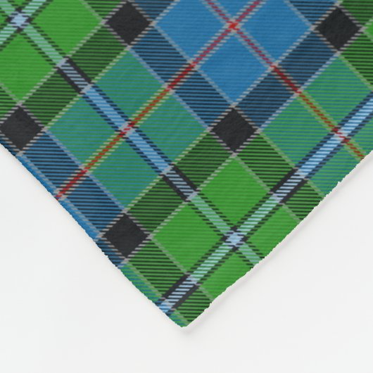 Clan Stirling Tartan Kariert Fleecedecke (Ecke)