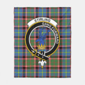 Clan Stirling (von Leiter Cadder Gegenwart) Tartan Fleecedecke (Vorderseite)
