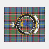 Clan Stirling (von Leiter Cadder Gegenwart) Tartan Fleecedecke (Vorderseite (Horizontal))