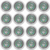 Clan Stirling Wappen & Tartan Knot Aufkleber (Vorderseite)