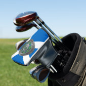 Clan Stirling Wappen & Tartan Knot Golf Headcover (In Situ)