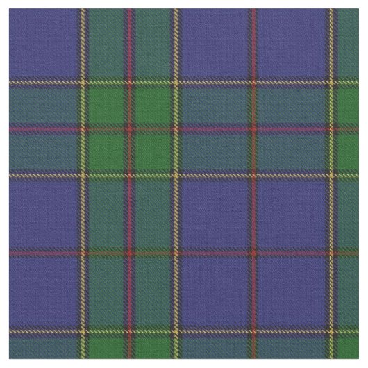 Clan Strachan blaues Rot-GrünScottishTartan Stoff (Nahaufnahme)