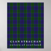 Clan Strachan Colors of Scotland Tartan Poster (Vorne)
