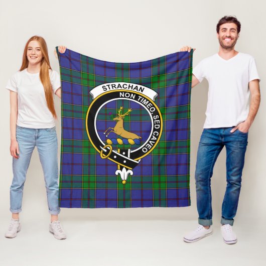 Clan Strachan Tartan Kariert Fleecedecke (Beispiel)