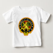 Clan Stuart der hochgebogener Hinterkante Baby T-shirt (Vorderseite)