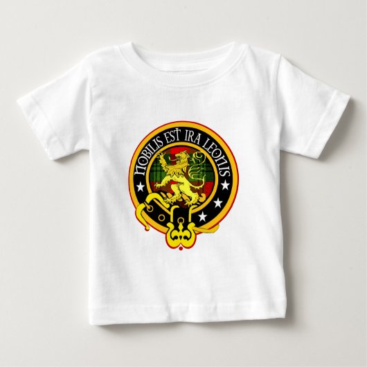 Clan Stuart der hochgebogener Hinterkante Baby T-shirt (Vorderseite)