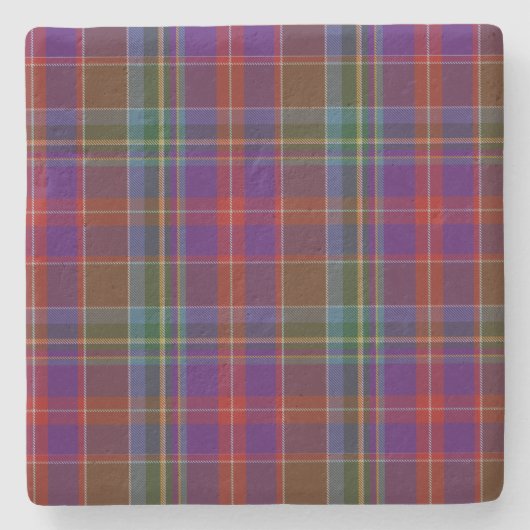 Clan Stuart Tartan Kariert Stone Untersetzer (Vorderseite)