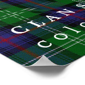 Clan Sutherland Colors of Scotland Tartan Poster (Ecke)