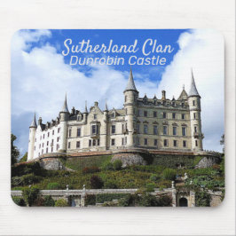 Clan Sutherland Family Heritage Dunrobin Burg Mousepad