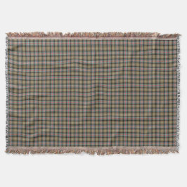 Clan Sutherland Tan und Black Scottish Tartan Decke