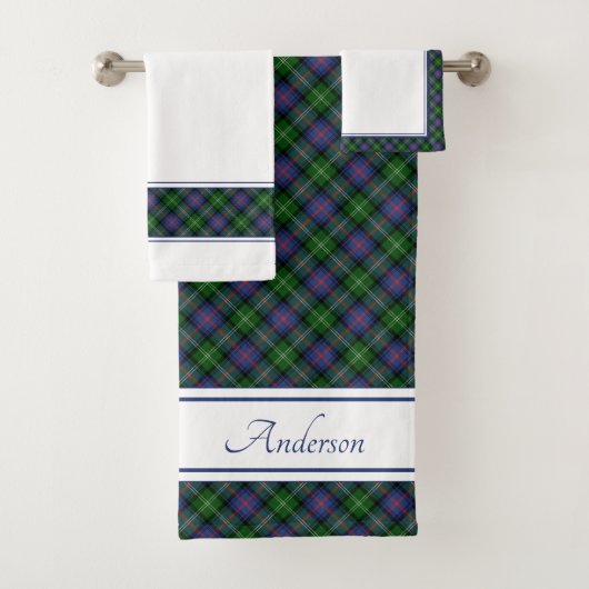 Clan Sutherland Tartan Badhandtuch Set (Insitu)