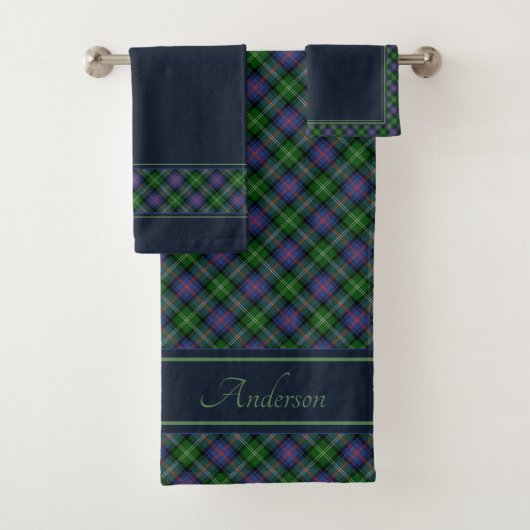 Clan Sutherland Tartan Badhandtuch Set (Insitu)