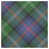 Clan Sutherland Tartan - großes diagonales Muster Stoff (Nahaufnahme)